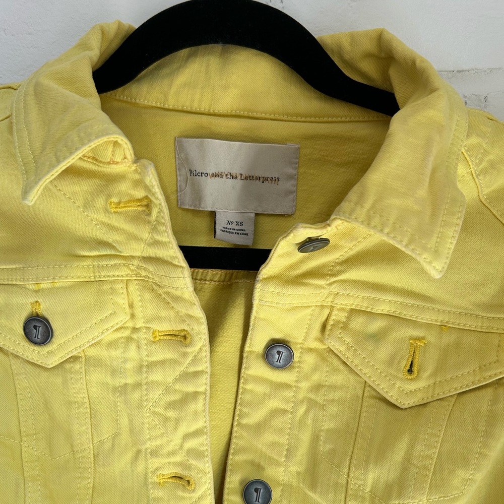 Light green denim jacket size XS - Picture 3 of 3